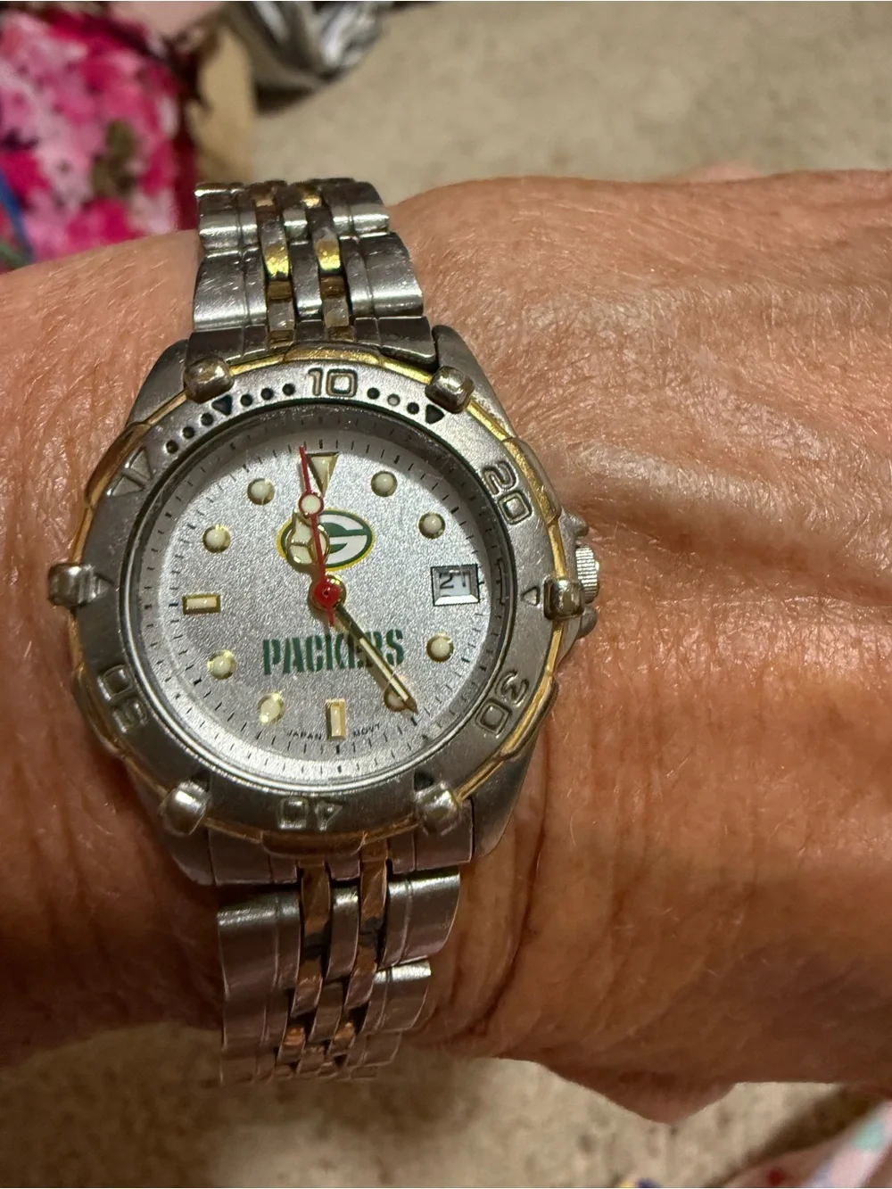 Green Bay Packers Two-Tone Stainless Steel Ladies Watch